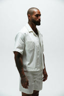 CROPPED CUBAN BUTTON DOWN SHIRTS