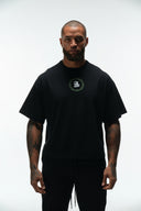 DICTATE YOUR FATE HEAVYWEIGHT CROPPED TEE - BLACK