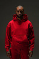 FATE HEAVYWEIGHT FLEECE HOODIE - RED