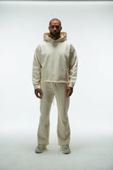 FATE HEAVYWEIGHT FLEECE CARPENTER SWEATPANTS - CREAM