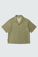 CROPPED CUBAN BUTTON DOWN SHIRTS