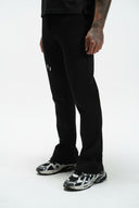 FATE HEAVYWEIGHT FLEECE FLARED SWEATPANTS - BLACK