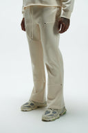 FATE HEAVYWEIGHT FLEECE CARPENTER SWEATPANTS - CREAM
