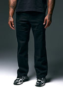 STRAIGHT LEG KNIT JEAN - BLACK