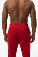 FATE HEAVYWEIGHT FLEECE FLARED SWEATPANTS - RED