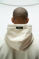 FATE HEAVYWEIGHT FLEECE CROPPED RAW HEM HOODIE - CREAM