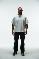 NEVER BROKEN HEAVYWEIGHT CROPPED TEE - WHITE