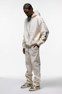 FATE HEAVYWEIGHT FLEECE STRAIGHT LEG SWEATPANTS - CREAM