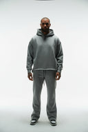 FATE HEAVYWEIGHT FLEECE CARPENTER SWEATPANTS - HEATHER GREY