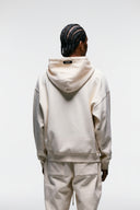 FATE HEAVYWEIGHT FLEECE DOUBLE ZIP HOODIE - CREAM