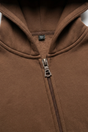 Foundation Zip Hoodie in STORM GREY - Lifestyle Shot - ANANKE