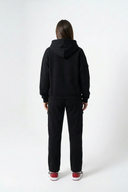 Foundation Straight Leg Sweatpants in ONYX BLACK - Lifestyle Shot - ANANKE