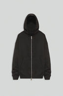 FATE HEAVYWEIGHT FLEECE DOUBLE ZIP HOODIE - BLACK